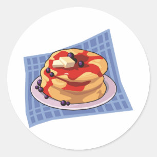 Pancake Day / Week Month Classic Round Sticker