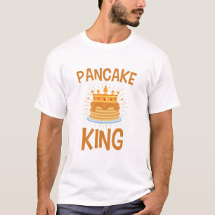 Pancake King Men Boys Breakfast T-Shirt