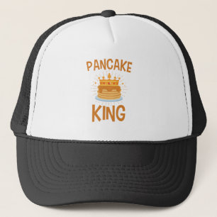 Pancake King Men Boys Breakfast Trucker Hat