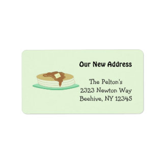 Pancake Stack Our New Address Label