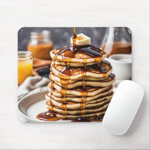 Pancake Stack With Dripping Syrup Mouse Pad