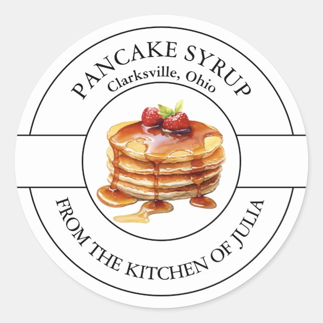 Pancake Syrup Label (Front)