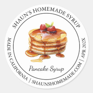 Pancake Syrup Modern label