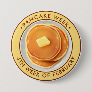 Pancake Week 3 Inch Round Button