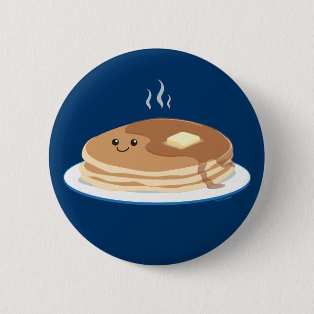 Pancakes 2 Inch Round Button (Front)