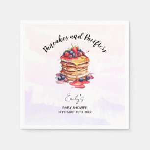 Pancakes and Pacifiers Brunch Baby Shower Napkin