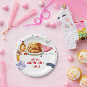 Pancakes and Pajamas Breakfast Party Paper Plate