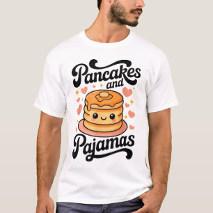 Pancakes and Pajamas Kawaii Pancake Breakfast Slee T-Shirt