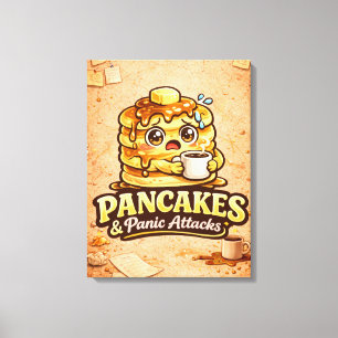 Pancakes and Panic Attacks - Foodie Fiends Canvas Print