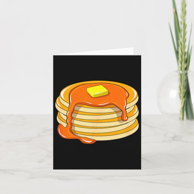 Pancakes And Syrup  Card (Front)