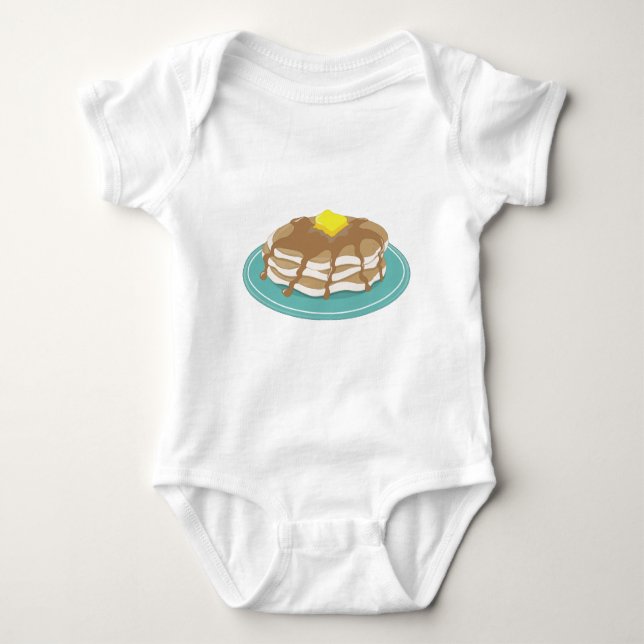 Pancakes Baby Bodysuit (Front)