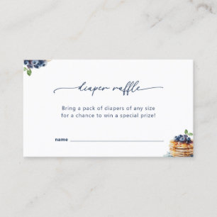 Pancakes Baby BrunchBaby Shower Diaper Raffle Card