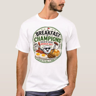 Pancakes Bacon Birdies Funny Golf Breakfast  T-Shirt
