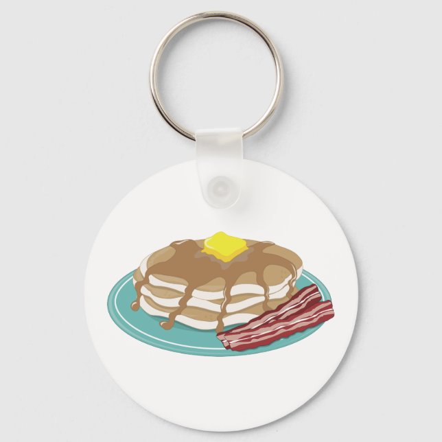 Pancakes Bacon Keychain (Front)