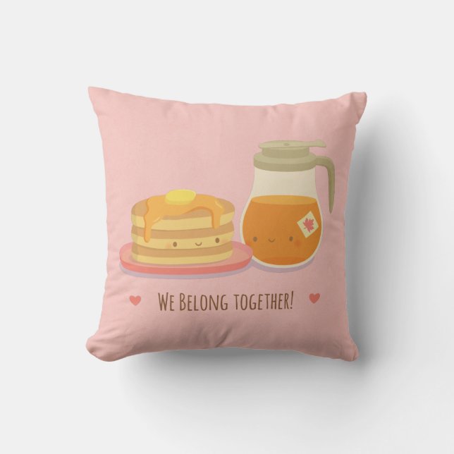 Pancakes et érable Parfait Ensemble Couple Coussin (Recto)