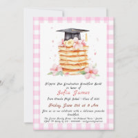 Pancakes Graduation Party Invitation0
