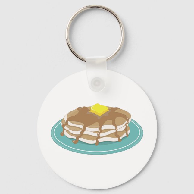 Pancakes Keychain (Front)