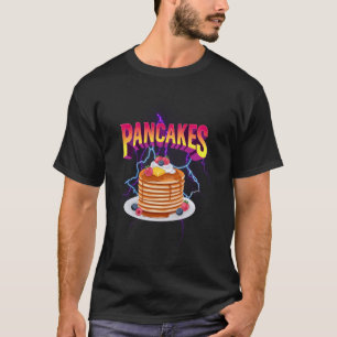 Pancakes Meme Bootleg Rap Style 90s Vintage Funny T-Shirt