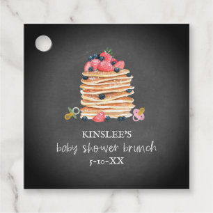 Pancakes & Pacifiers Baby Shower Brunch Chalkboard Favour Tags