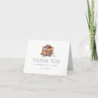 Pancakes & Pacifiers Grey Gingham Baby Shower