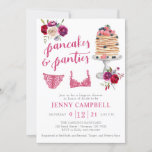 Pancakes & Panties Brunch Bridal Shower  Invitation<br><div class="desc">This Pancakes and Panties Bridal Shower is perfect for a brunch lingerie shower! It can be customized with your own wording.  The watercolor pancakes and lingerie are perfectly paired with the modern script fonts.</div>