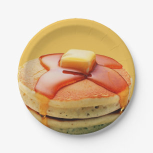 Pancakes Paper Plates