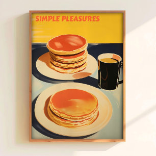Pancakes Wall Art Breakfast Print Simple Pleasures