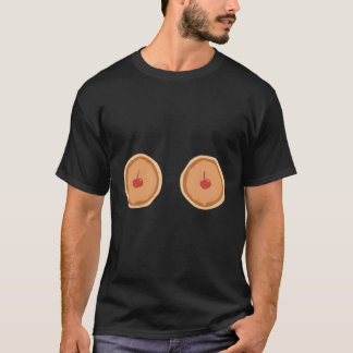 Pancakes With Cherries Pancake For T-Shirt