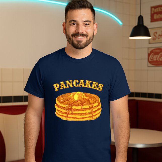 Pancakes With Maple Syrup & Butter Template T-Shirt (Creator Uploaded)