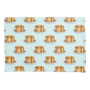 Pancakes with Maple Syrup & Polkadot Pattern Pillowcase