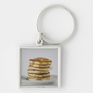 Pancakes with syrup keychain