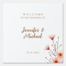 Accueil minimaliste Mariage de calligraphie modern