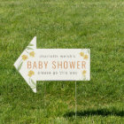 Baby shower Fleurs Jaunes Cette Flèche Signale