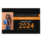 Black Orange Graduate Photo Jard