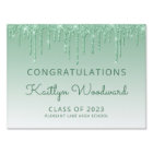 Classe de 2024 Green Parties scintillant Drip Grad