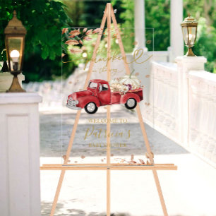 Pancarte de bienvenue pour une baby shower d'autom