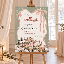 Pancarte de bienvenue pour une baby shower sur le