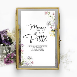 Pancarte de livre d'or de mariage Message dans une