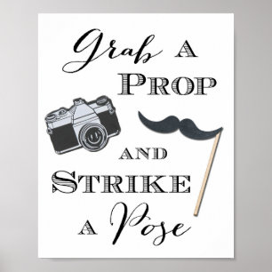 Pancarte de Mariage Photobooth Affiche Attrape un 