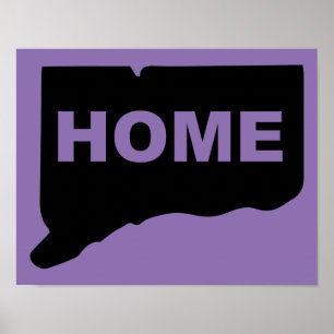 Pancarte de poster d'une maison du Connecticut à l