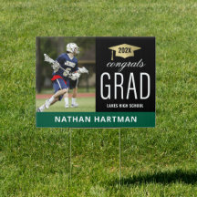 Félicitations Grad Noir & Vert Graduation