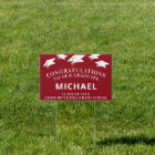 Graduation Minimaliste Red Félicitations Diplômé