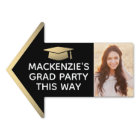 Graduation Party 2 Flèche photo Jardin noir et or