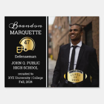 Joueur de football photo noir | Diplôme d'or