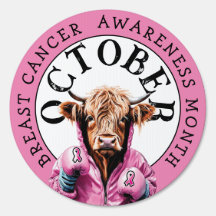 La vache Octobre est la sensibilisation au cancer