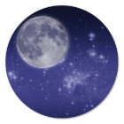 Lune et étoiles brillantes