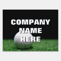 Parrain de balles de golf de sortie de golf signe