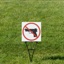Pas d'armes à feu à l'intérieur de la boutique ou