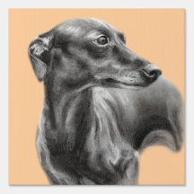Peint à la main Greyhound