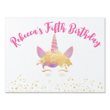 Symbole d'anniversaire de la licorne personnalisée